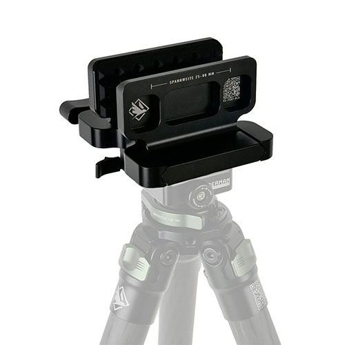 Il Tripod Rifle Saddle offre stabilità e prestazioni superiori, con pad in gomma premium che assorbono il rinculo e si adattano a qualsiasi treppiede con attacco Arca.